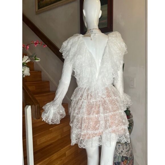 Free People BRONX & BANCO Rebecca Blanc Mini Dress - Picture 5 of 9